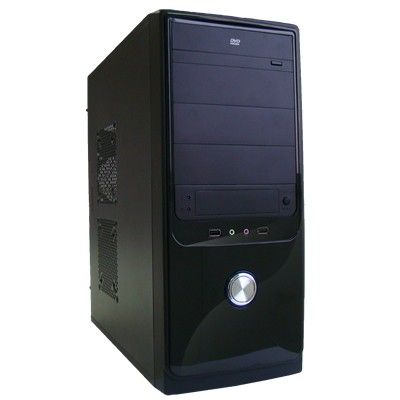 GABINETE ATX 4 BAIAS COM FONTE - BLACK