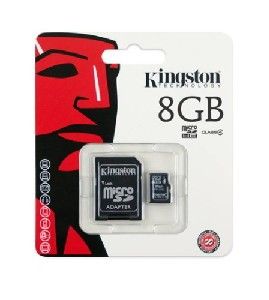 MICRO MEMORY SD 8GB KINGSTON